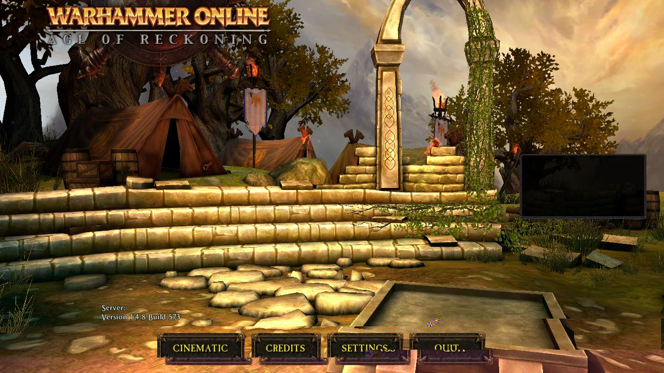 This is my opening menu after 10 minutes of waiting. (At least it was nice to hear the music)!